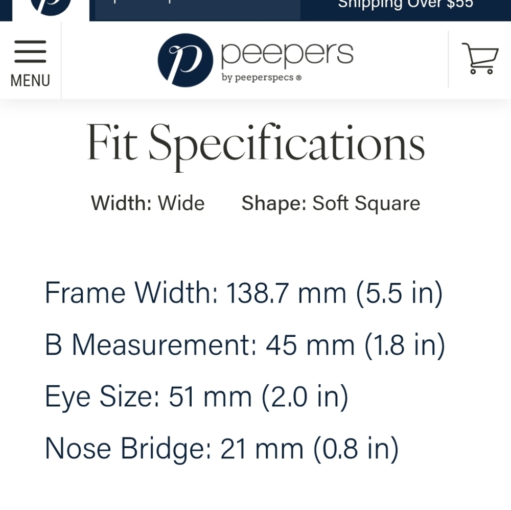 Peepers Brand Readers, Center Stage model, Blue Tortoise Color +1.50 - Picture 4 of 4